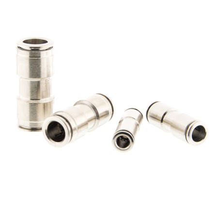 ZŁĄCZKA WTYKOWA PROSTA PRZELOTOWA METALOWA WĄŻ 8MM SPU08 M