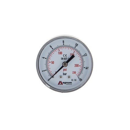 MANOMETR 63 MM 0-16 BAR Z PRZYŁĄCZEM TYLNYM G1/4"