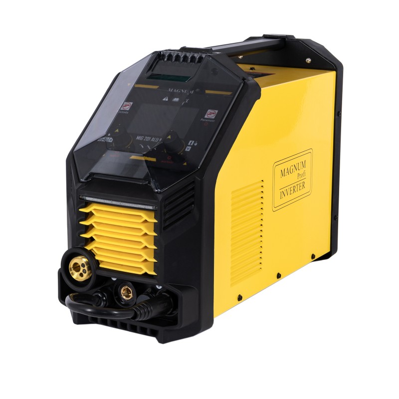 SPAWARKA PÓŁAUTOMAT INWERTER MAGNUM MIG201 ALU PRO SYNERGIA 200A/60%