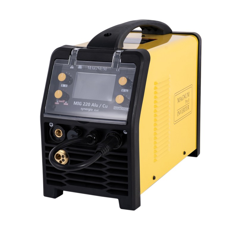 PÓŁAUTOMAT SPAWALNICZY INWERTER MAGNUM MIG220 SYNERGIA 4x4 230V 200A/60%