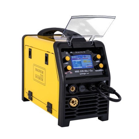 PÓŁAUTOMAT SPAWALNICZY INWERTER MAGNUM MIG220 SYNERGIA 4x4 230V 200A/60%