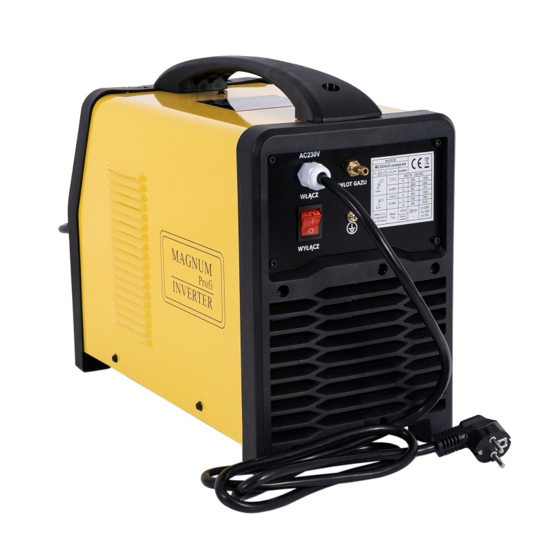 PÓŁAUTOMAT SPAWALNICZY INWERTER MAGNUM MIG220 SYNERGIA 4x4 230V 200A/60%