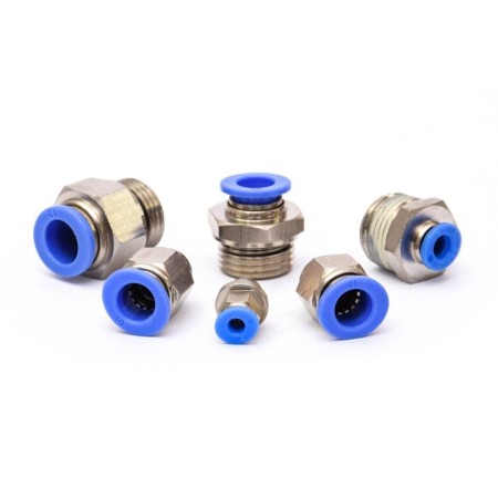 ZŁĄCZKA PROSTA WTYKOWA WĄŻ 6MM GWINT M5 SPC06-M5