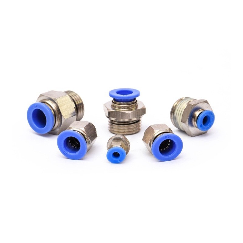ZŁĄCZKA PROSTA WTYKOWA WĄŻ 6MM GWINT M5 SPC06-M5