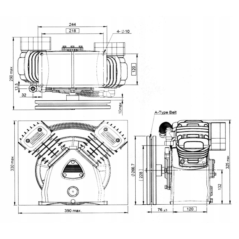 Pompa sprężarkowa MAGNUM LB 30-2