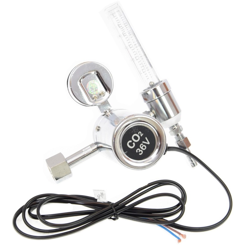 Reduktor butlowy AR/CO2 z rotametrem i podgrzewaczem MAGNUM seria 07