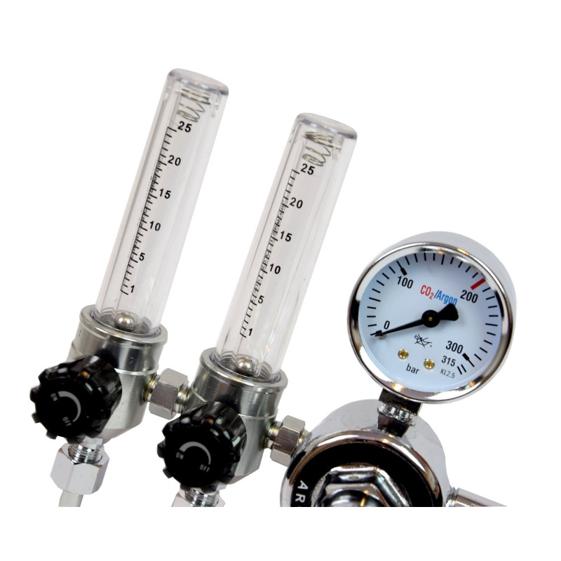 Reduktor butlowy do Ar/CO2 MAGNUM z rotametrami