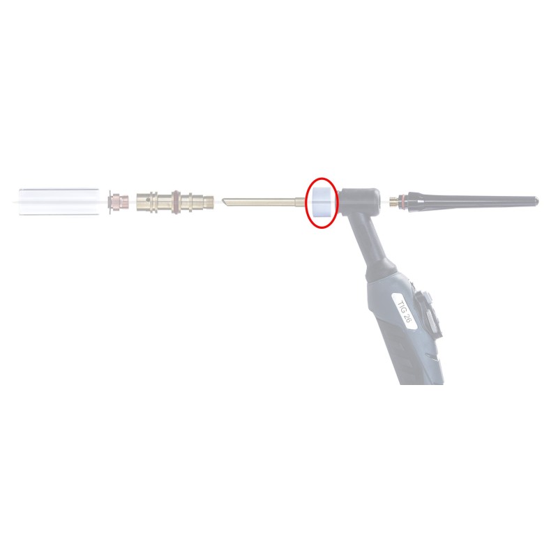 Izolator teflonowy zestaw standard TIG QUARTZ SR 17/18/26