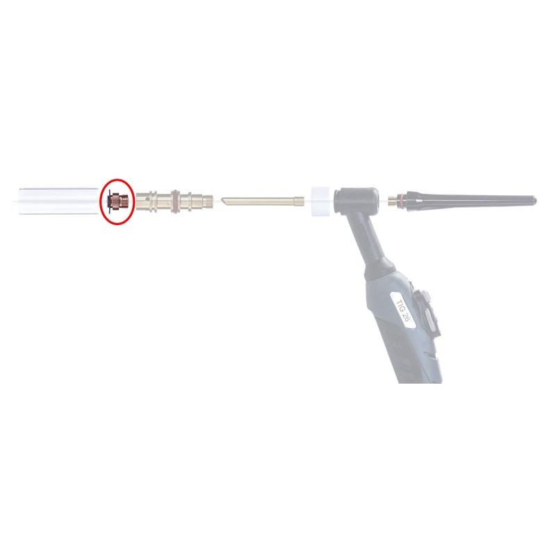 Soczewka gazowa standard TIG QUARTZ 17/18/26 3.2mm