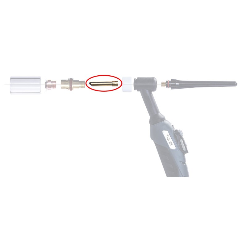 Tulejka TIG QUARTZ 26SC do SR 17/18/26 1,6mm