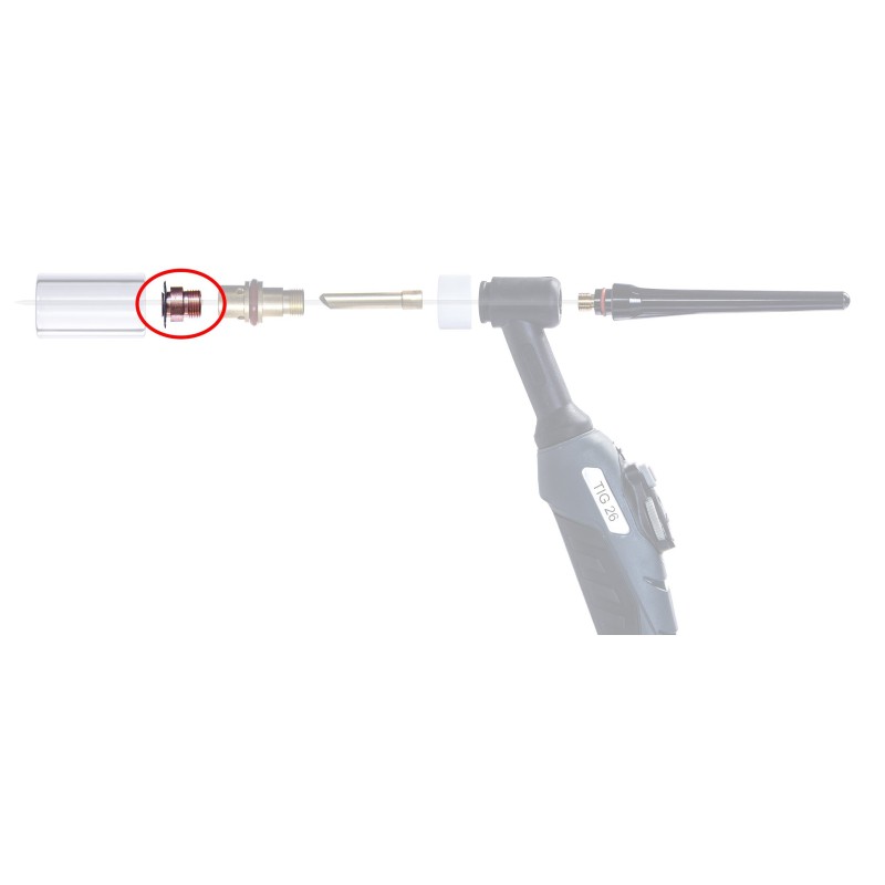 Soczewka gazowa TIG QUARTZ 26SC 17/18/26 1.0mm