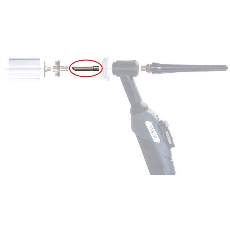 Tulejka TIG QUARTZ 26LD do SR 17/18/26 1,0mm 