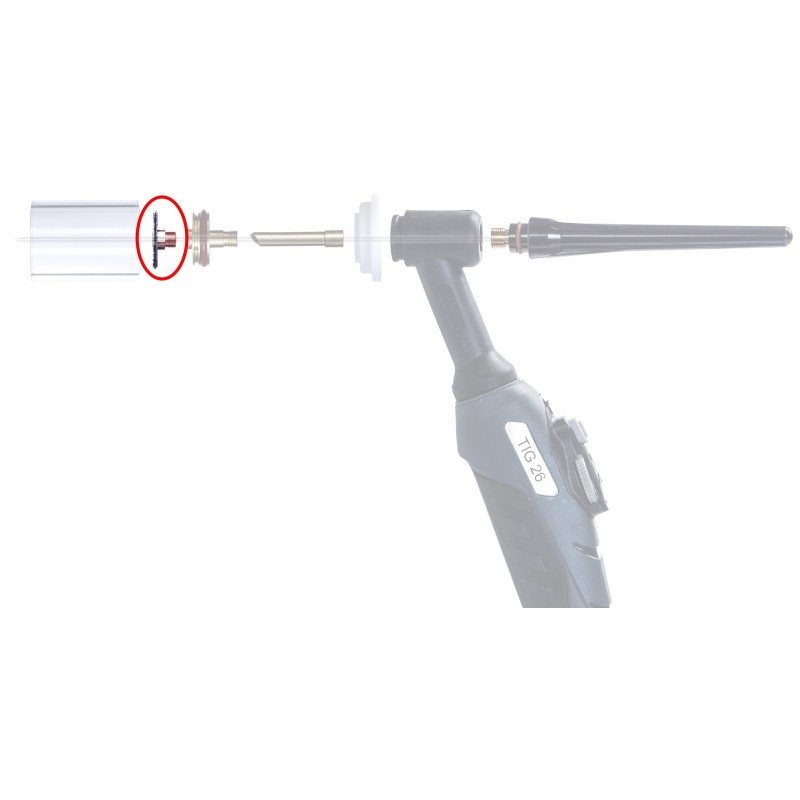 Soczewka gazowa TIG QUARTZ 26LD do 17/18/26 1.6mm
